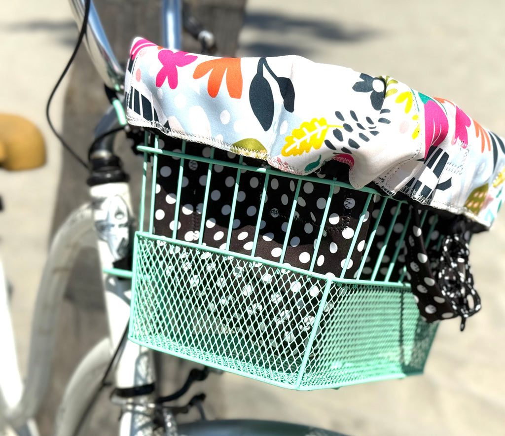 Bike Basket Liner Beach Bag and Travel Tote  All in ONE bag Neoprene Water Resistant