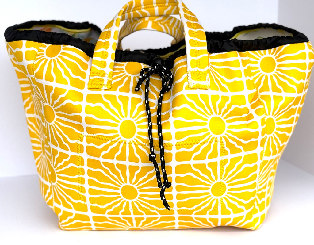 Bike Basket Liner Beach bag and Tote -All three in one bag