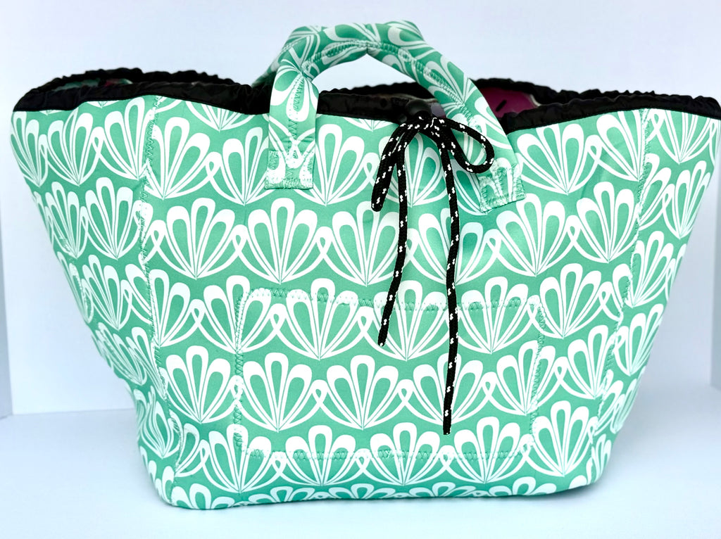 Bike Basket Liner Beach Bag Travel Tote- All in ONE Bag Neoprene Water Resistant