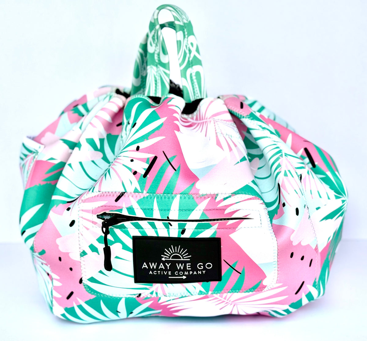 Bike Basket Liner Beach Bag Travel Tote- All in ONE Bag Neoprene Water Resistant