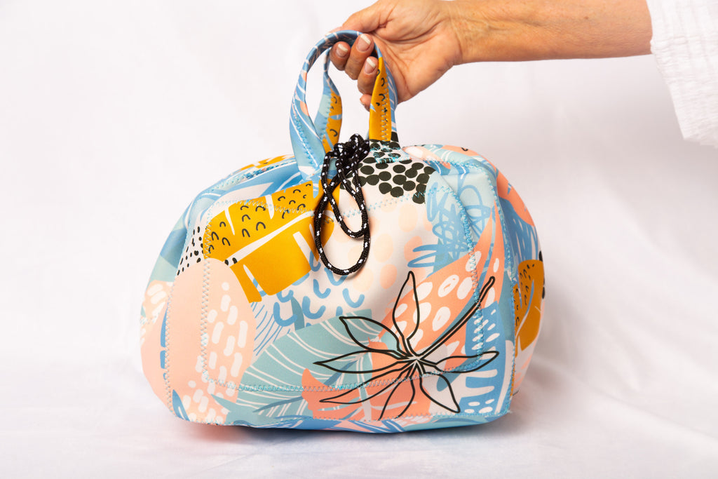Bike Basket Liner Beach Bag Travel Tote  Three Bags all in ONE
