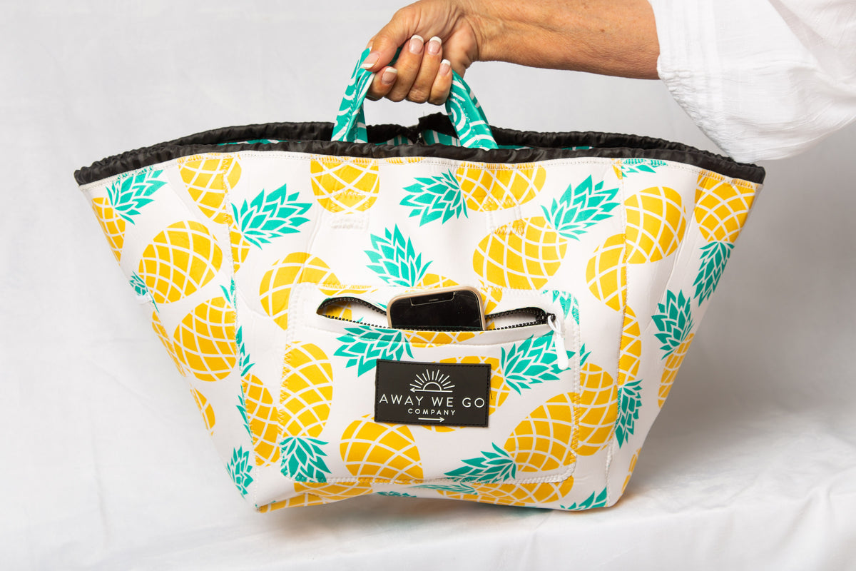 Bike Basket Liner Beach Bag travel tote - All in ONE bag  Neoprene Water Resistant