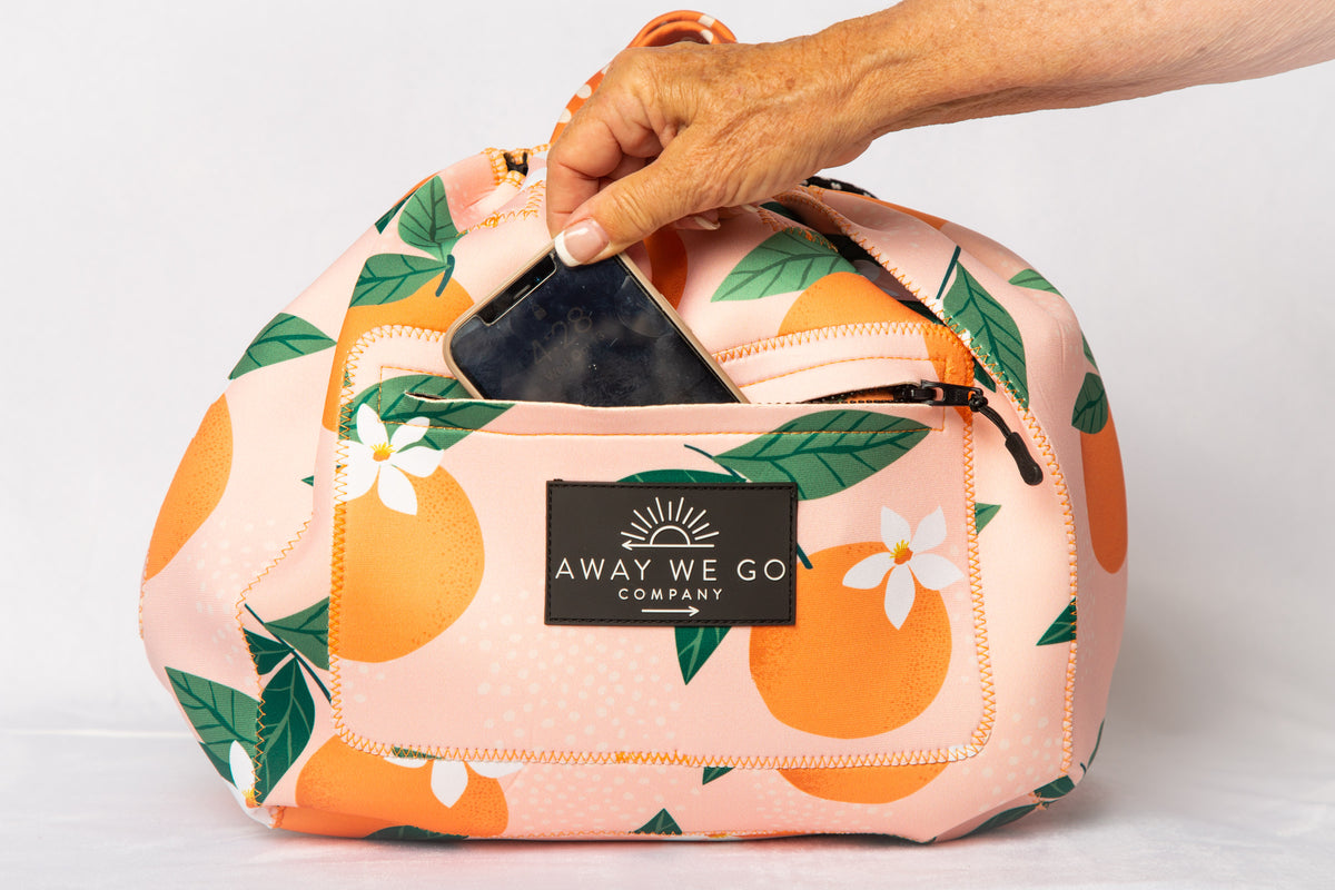 Bike Basket Liner Beach Bag Travel Tote -All in One Bag  Neoprene Water Resistant