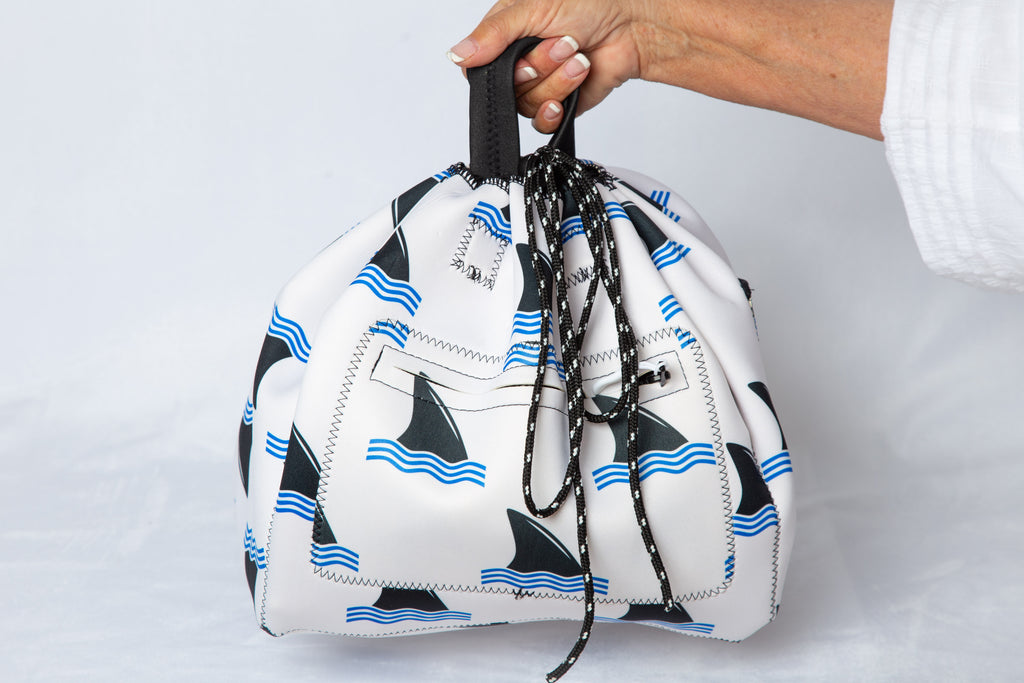 Bike Basket Liner Beach Bag Travel Tote -All in ONE bag Neoprene Water Resistant