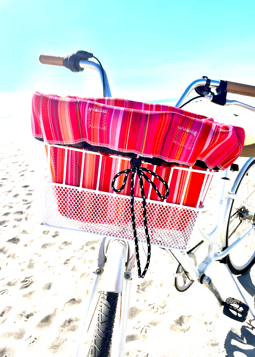 Bike Basket Liner Beach Bag and Travel Tote - All in ONE Bag  Neoprene Water Resistant