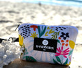 Petal & Bloom Neoprene Bikini Bag Water Resistant Beach Pouch