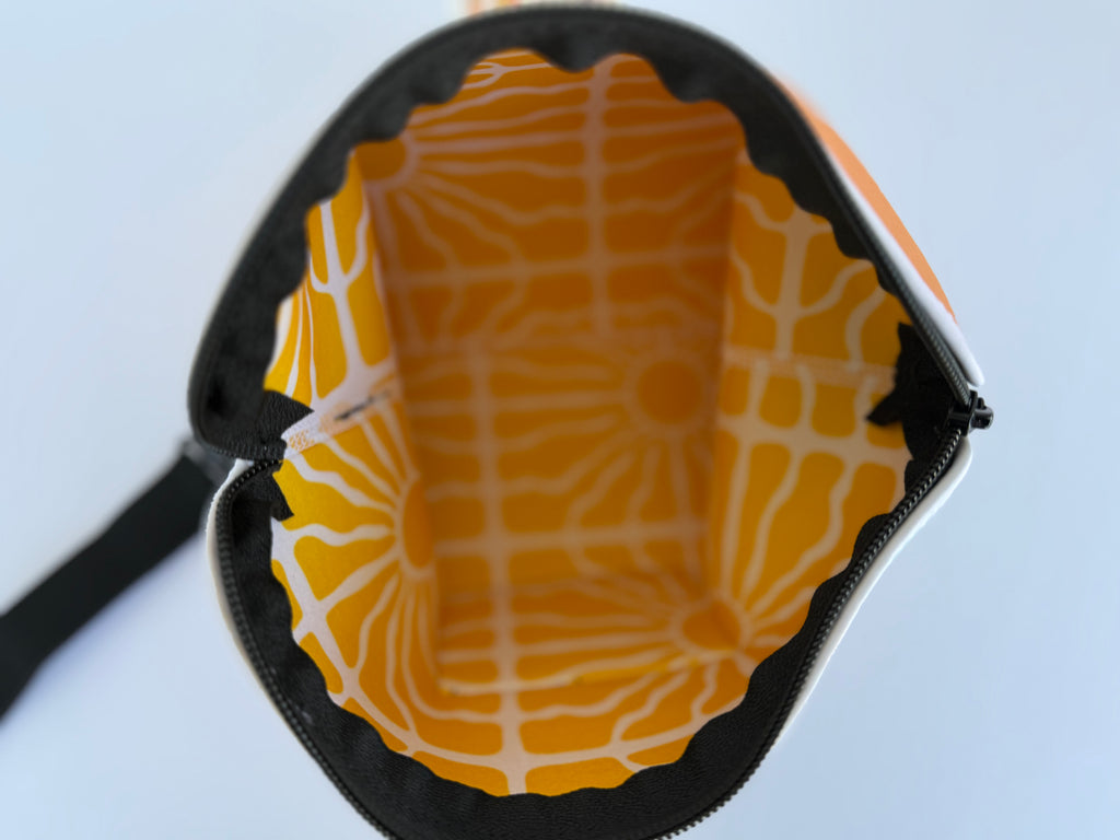 One Fine Day -Neoprene Bikini Bag  Water Resistant Beach Pouch