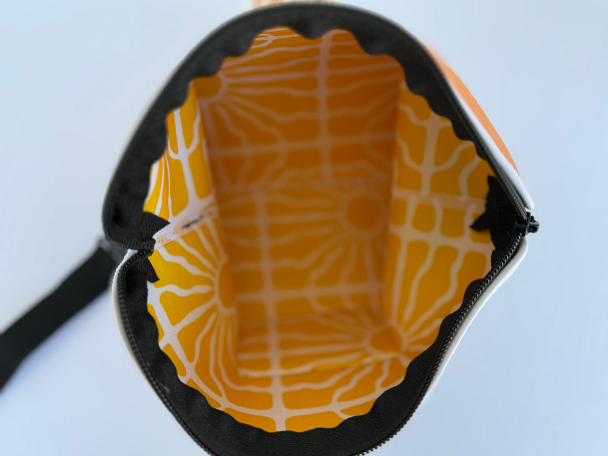 One Fine Day -Neoprene Bikini Bag  Water Resistant Beach Pouch