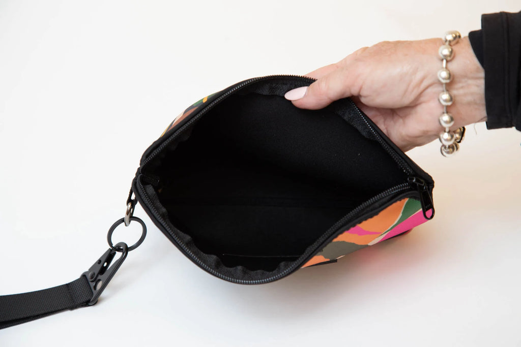 SeaFlower Neoprene Water Resistant Zipper Pouch