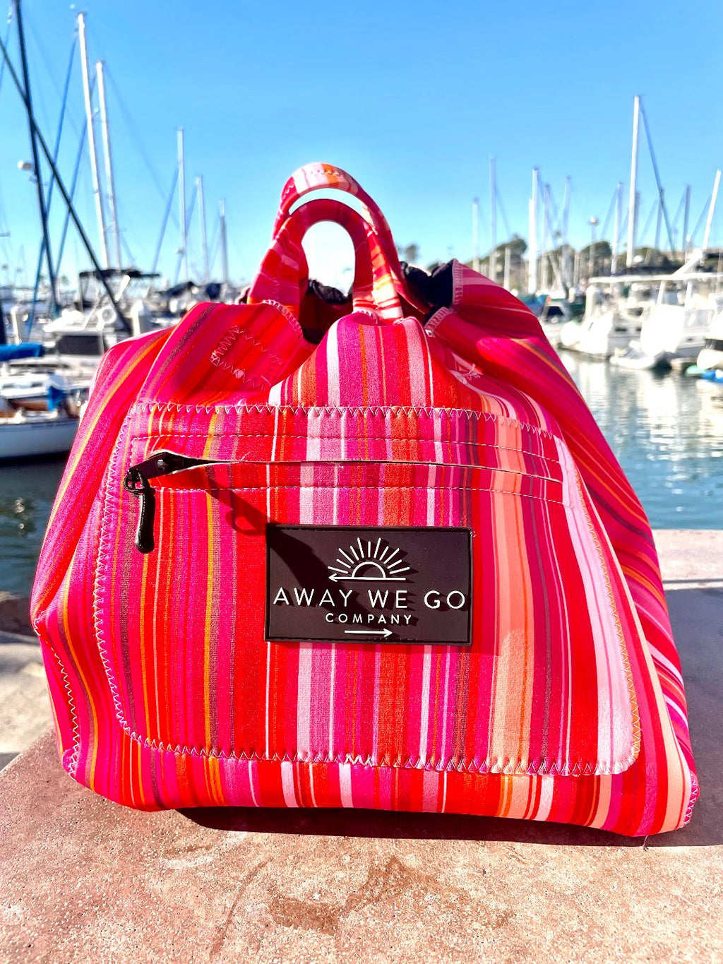 Bike Basket Liner Beach Bag and Travel Tote - All in ONE Bag  Neoprene Water Resistant