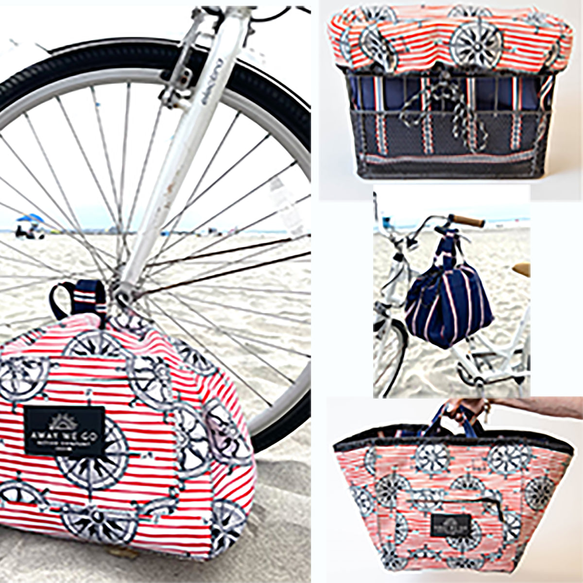 Bike Bag Liner Beach Bag Travel Tote - All in ONE bag Neoprene Water Resistant
