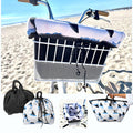 Bike Basket Liner Beach Bag Travel Tote -All in ONE bag Neoprene Water Resistant