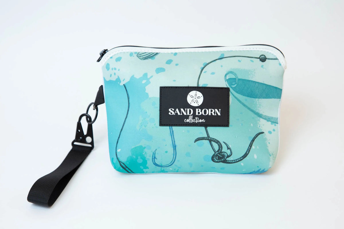 Go Fish -Neoprene Water Resistant Zipper Pouch