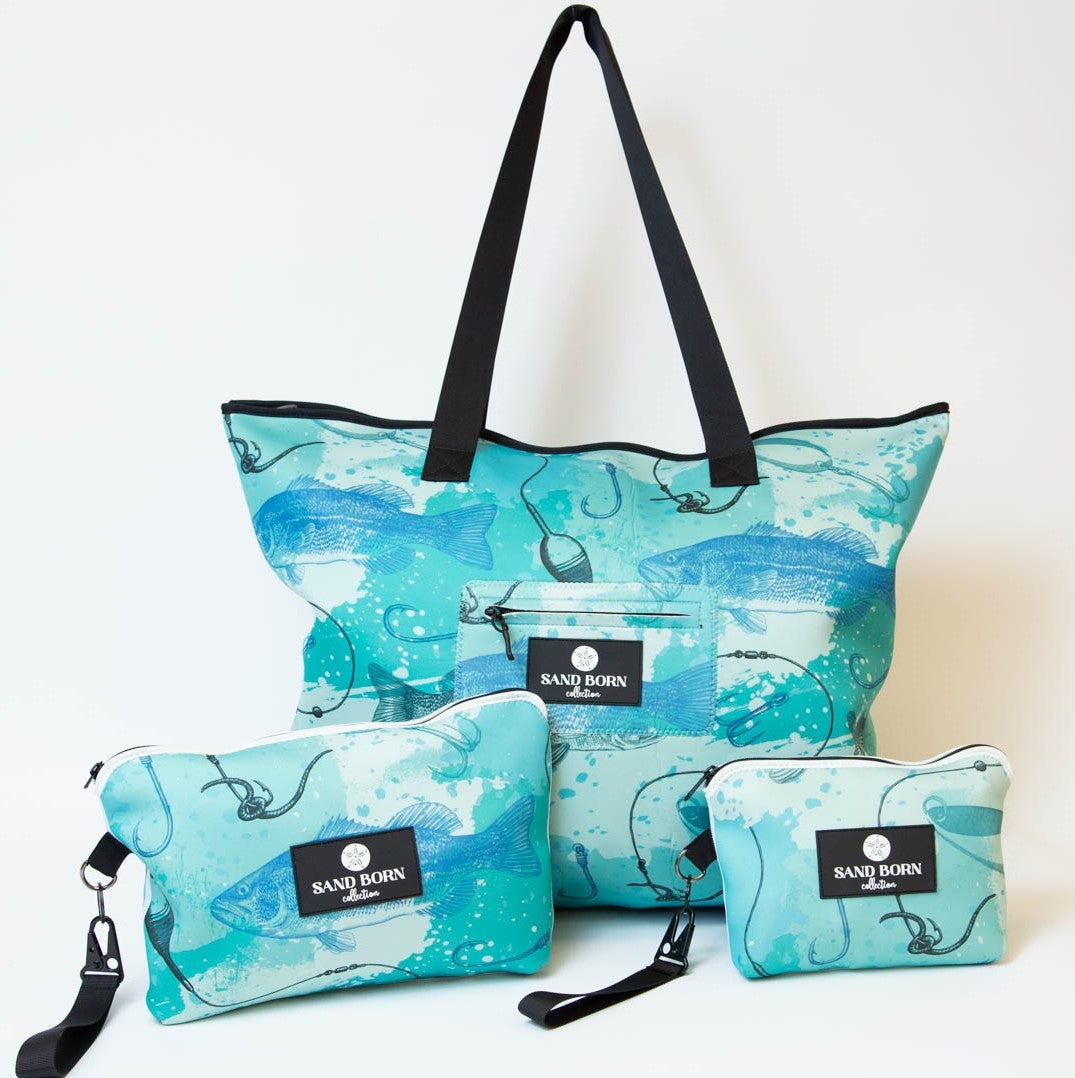Beach Bag Hauler Neoprene Light Weight Water Resistant Beach Zipper Bag