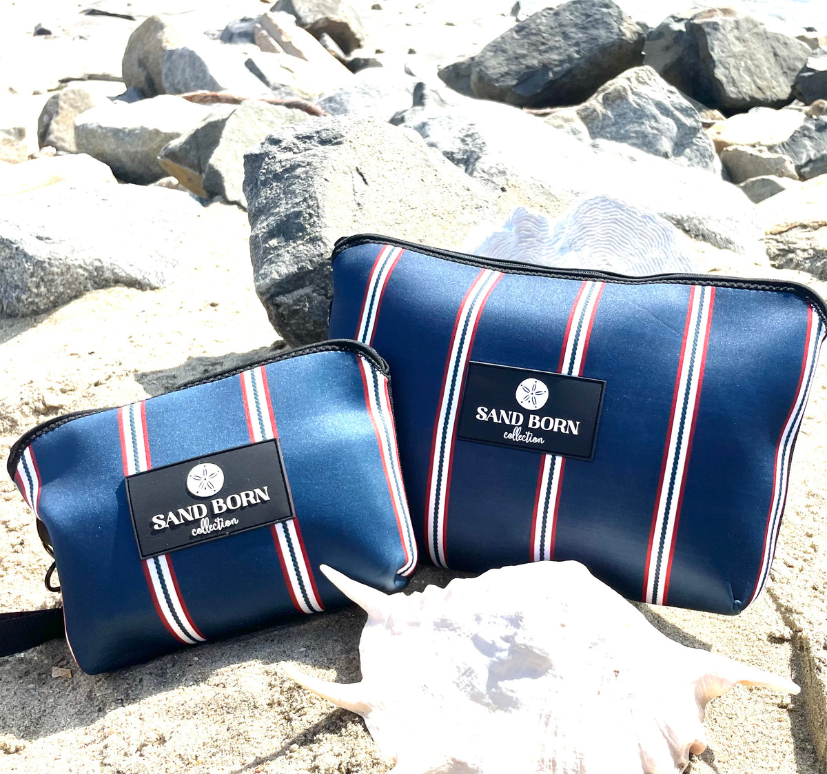 To The Cape- Neoprene Water Resistant Zipper Pouch